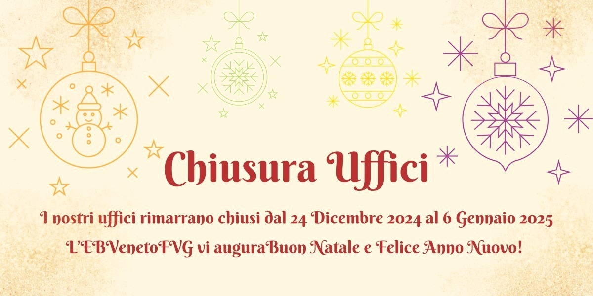 Chiusura uffici Natale 2024